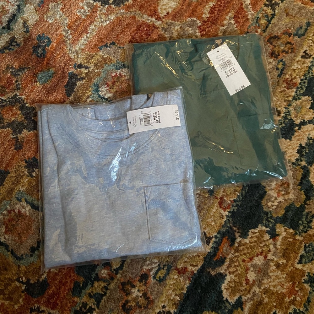 NWT Toddler T-Shirts in Blue and Green